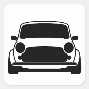 Mini Plain en Simple Vierkante Sticker