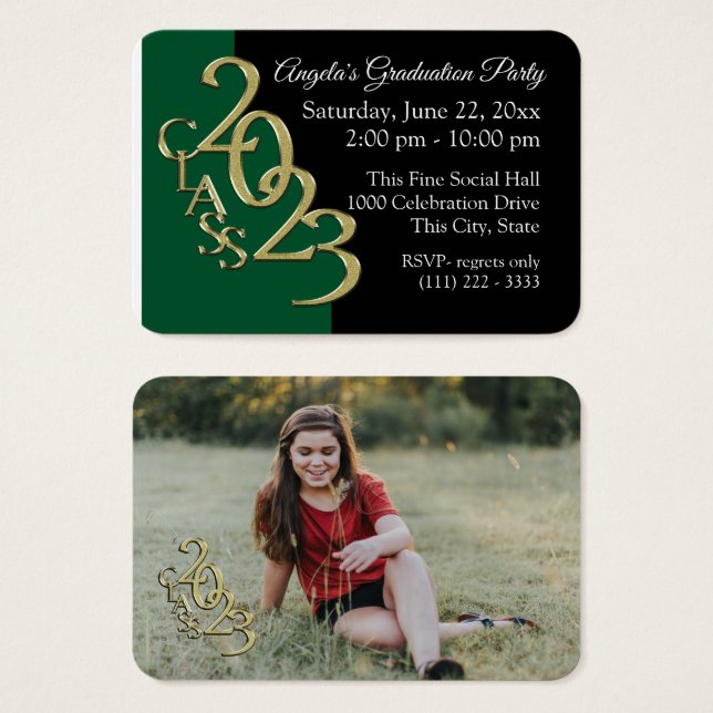 Mini Poche de la Partie Grad - Carte d'insertion p (Devant & derrière)