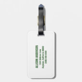 Mini Polka Dots Bagagelabel (Achterkant verticaal)