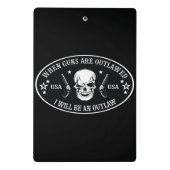 Mini Porte-bloc 2e amendement Oreiller (Dos)