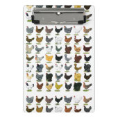 Mini Porte-bloc 49 poules de poulet (Devant)