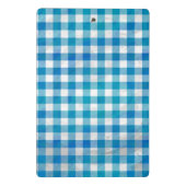 Mini Porte-bloc à damiers Buffalo Plaid bleu et blanc (Dos)