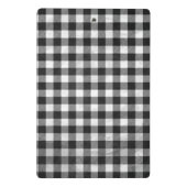 Mini Porte-bloc à damiers Plaid Noir Et Blanc (Dos)