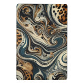 Mini Porte-bloc Abstract Leopard Print Swirl (Dos)