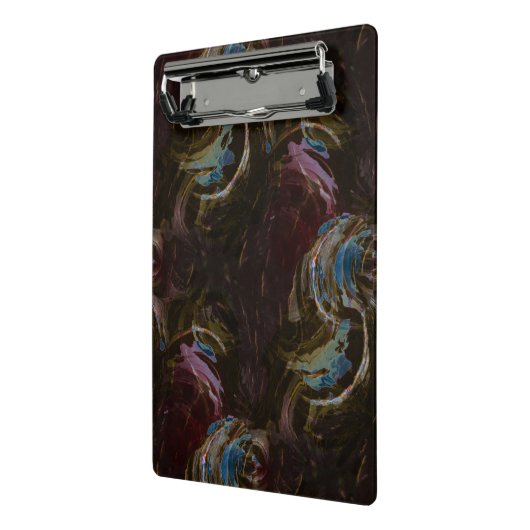 Mini Porte-bloc Abstrait atomique noir rétro (Angle2)