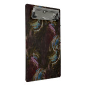 Mini Porte-bloc Abstrait atomique noir rétro (Incliné)