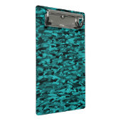 Mini Porte-bloc Abstrait Motif Turquoise Noir (Incliné)