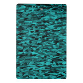 Mini Porte-bloc Abstrait Motif Turquoise Noir (Dos)