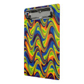 Mini Porte-bloc Abstrait multicolore ondulé (Angle2)