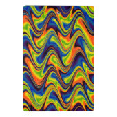 Mini Porte-bloc Abstrait multicolore ondulé (Dos)