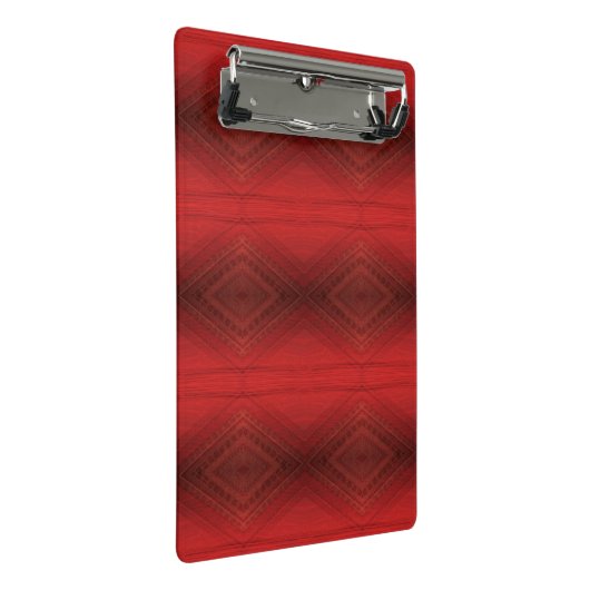 Mini Porte-bloc Acceptation | Motif de Boho Eclectique Rouge (Incliné)