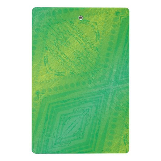 Mini Porte-bloc Acceptation | Motif de Shibori jaune bleu (Dos)