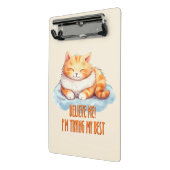 Mini Porte-bloc Adorable Tabby Orange Chat - Je tente mon meilleur (Angle2)