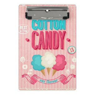 Mini Porte-bloc Affiche vintage de sucrerie de coton