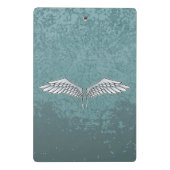 Mini Porte-bloc ailes bleu-gris (Dos)