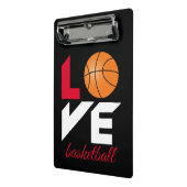 Mini Porte-bloc Aimer le basket-ball (Angle2)