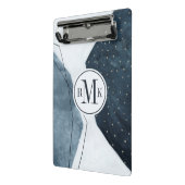 Mini Porte-bloc Ajouter vos initiales | Abstraction adjacente (Angle2)