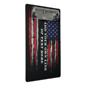 Mini Porte-bloc Ajouter votre propre texte sur grunge American fla (Incliné)