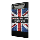 Mini Porte-bloc Ajouter votre texte sur le drapeau anglais Jeu d'o (Angle2)