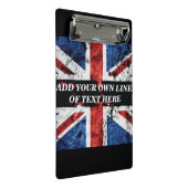 Mini Porte-bloc Ajouter votre texte sur le drapeau anglais Jeu d'o (Incliné)