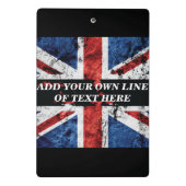Mini Porte-bloc Ajouter votre texte sur le drapeau anglais Jeu d'o (Dos)