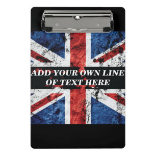 Mini Porte-bloc Ajouter votre texte sur le drapeau anglais Jeu d'o