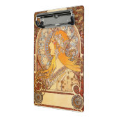 Mini Porte-bloc Alfonse Mucha Zodiac Art nouveau femme (Angle2)