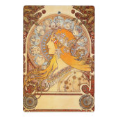 Mini Porte-bloc Alfonse Mucha Zodiac Art nouveau femme (Dos)