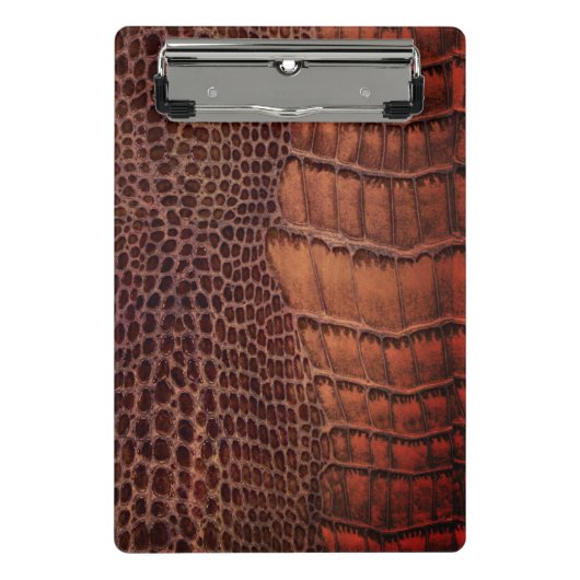 Mini Porte-bloc Aligator Classic Reptile en cuir (Faux) (Devant)