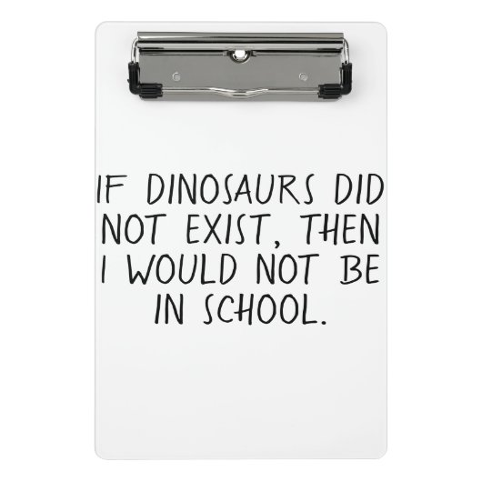 Mini Porte-bloc Alors je ne serais pas à l'école (Devant)