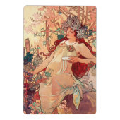 Mini Porte-bloc Alphonse Mucha, Les Saisons, Automne (1896) (Dos)