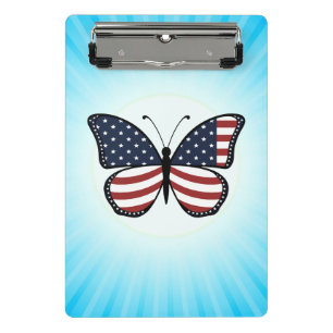 Mini Porte-bloc American Flag Butterfly Design-62615