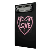 Mini Porte-bloc Amour de chat scintillant (Angle2)