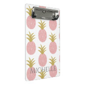 Mini Porte-bloc Ananas rose monogramme (Incliné)