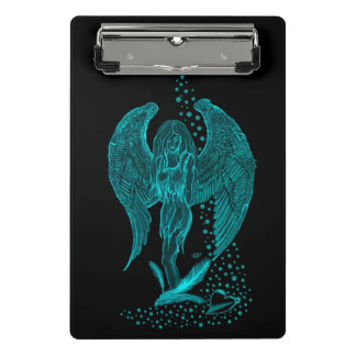 Mini Porte-bloc Angel perdu en amour, noir et vert Design