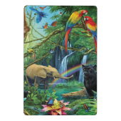 Mini Porte-bloc Animals living together throw pillow (Dos)