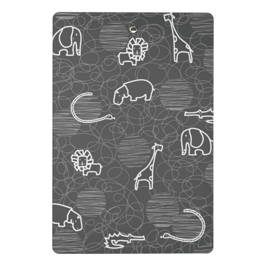 Mini Porte-bloc animaux 5 de safari (Dos)