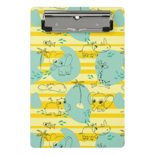 Mini Porte-bloc Animaux mignons jouant avec de l'eau 2 (Devant)