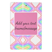 Mini Porte-bloc Aquarelle arc-en-ciel ajouter un nom texte personn (Dos)