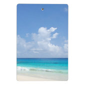 Mini Porte-bloc Aquarelle Balnéaire Vagues Moderne Élégant Modèle (Dos)