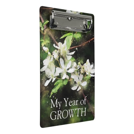 Mini Porte-bloc Aquarelle blanche simple (Incliné)