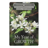 Mini Porte-bloc Aquarelle blanche simple (Devant)