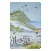 Mini Porte-bloc Aquarelle de plage (Dos)