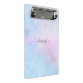 Mini Porte-bloc Aquarelle Dreamy Rose bleu turquoise (Incliné)