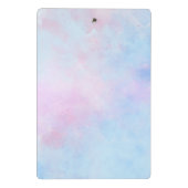 Mini Porte-bloc Aquarelle Dreamy Rose bleu turquoise (Dos)