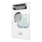 Mini Porte-bloc Aquarelle Monogramme moderne (Angle2)