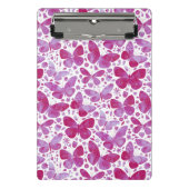 Mini Porte-bloc Aquarelle papillon rose (Devant)