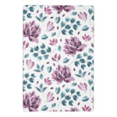 Mini Porte-bloc Aquarelle Peine violette Planner Floral (Dos)