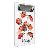 Mini Porte-bloc Aquarelle rouge et noire Ladybug (Incliné)