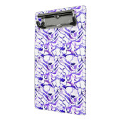 Mini Porte-bloc Aquarelle violette mignonne abstraites lignes moti (Angle2)